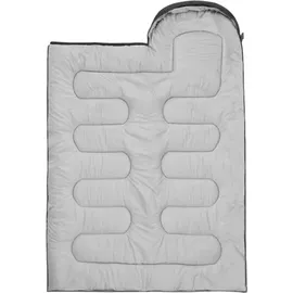 TRIZAND 21084 2-in-1-Schlafsack, 210 cm, schwarz - Schwarz/Grau