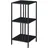 [en.casa] Kumlinge Standregal 80 x 35 x 35 cm Schwarz