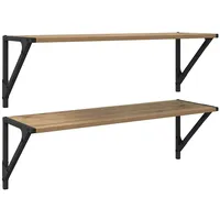 VidaXL Wandregal 80 x 25 x 25,5 cm Braun