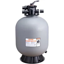 VEVOR Sandfilter 24" oberirdischer Schwimmbad-Sandfilter mit 7-Wege-Ventil
