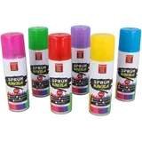 Sprühkreide 6er Set, je ca. 100ml, farbig sortiert
