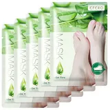 P-Beauty Cosmetic Accessories Fußmaske Hornhautentferner Fusspeeling Socken Fußpflege mit Aloe Vera, 5-tlg.