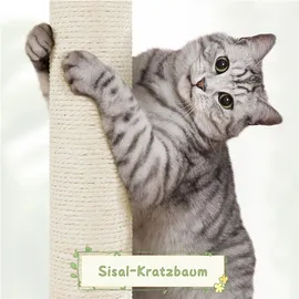 Yaheetech Kratzbaum 137,5 cm beige