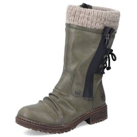 RIEKER Winterstiefel Gr. 38, grün Damen Schuhe Winterstiefel