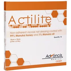 Advancis Pharma Actilite 10 x 10 cm Honig Wundauflage 10 St
