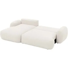Mirjan24 Eckcouch Boucle 2-Sitzer Beige