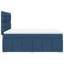 vidaXL Boxspringbett 140 x 200 cm Blau