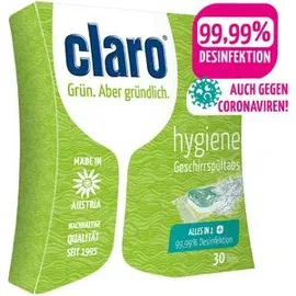 Claro Hygiene Geschirrspül-Tabs 30 Stk. - 20 g