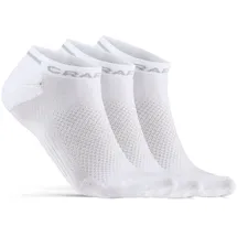 Craft Core Dry Shaftless Socken 3er Pack Weiß 46-48