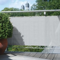 Floracord Balkonsichtschutz, BxH: 500x75 cm silbergrau