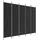 vidaXL Paravent Schwarz 250x200 cm Stoff