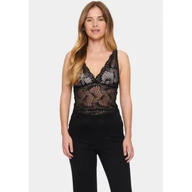 St Tropez SAINT TROPEZ Jerseytop DaisySZ Gerade Passform in Black | Gr.: XXL