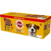 PEDIGREE Adult 40x100 g - Gemischte Aromen in Sauce Alleinfuttermittel für ausgewachsene Hunde