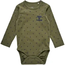 hummel hmlBEESY langarm Baby-Body 6002 | dusty olive 68