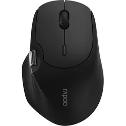 Rapoo Kabellose Multi-Mode-Maus "MT560", Schwarz Bluetooth, kabellos Dongle, hochauflösender 4000 Dpi-Sensor, Bis zu 10 m Reichweite