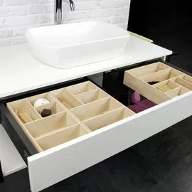 Fackelmann Schubladenbox 20x7x32 cm 86891, Badmöbel,