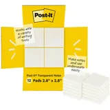 Post-it 600-TRSPT-SIOC Klebezettel Selbstklebend