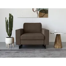Home Affaire Loveseat Pinto Cord 105 x 85 x 97 cm Braun mit Keder