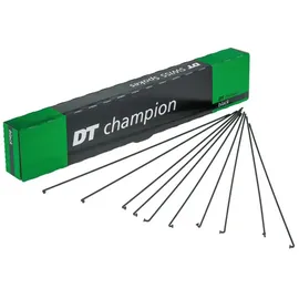dtswiss DT SWISS Speichen Champion M 2X268Mm Karton 100 Stück Schwarz Nirosta Ohne Nippel