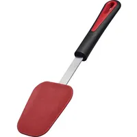 Westmark Löffelschaber, Löffelartig geforter Silikonkopf, Hitzebeständig bis 200 °C/392 °F, Edelstahl/Kunststoff/Silikon, Gallant, Schwarz/Rot/Silber, 29152270