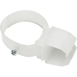 Gardinia 2 x Halter für U-Laufschiene, zur Befestigung an einem Wandträger, Kunststoff, Weiß