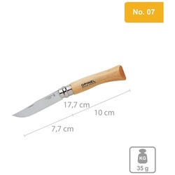 Opinel Taschenmesser Messer Carbon & INOX Stahl No 02, Bis No 12 Taschenmesser Klappmesser weiß 17,7 cm