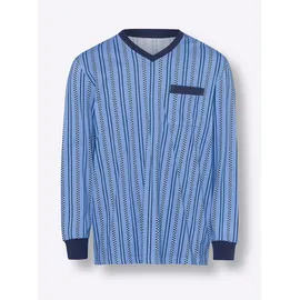 Sieh an! Schlafanzug in himmelblau-dunkelblau | Gr.: 56/58