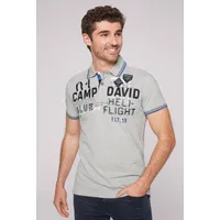 CAMP DAVID Poloshirt aus Baumwolle Gr. XXL, grau , 60654660-XXL