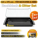 ICQN Backblech 460 x 370 mm schwarz
