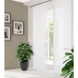 home in green ROMOLUS Schiebegardine aus recyceltem Polyester, Farbe:weiß, Größe:245 x 60 cm, Anzahl:1x