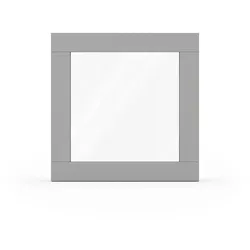 Fenster Weißaluminium RAL 9006, Holzfenster, Classic IV 68, 510 x 510 mm, einteilig, festverglast, individuell konfigurieren