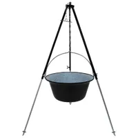 Grillplanet Gulaschkessel 22 l emailliert schwarz