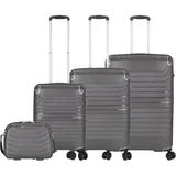 Von Cronshagen Kofferset 4tlg. Halvar S/M/L + Beautycase anthra