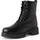 Marco Tozzi Damen Schnürstiefel ohne Absatz aus Leder Winter, Schwarz (Black), 38 EU