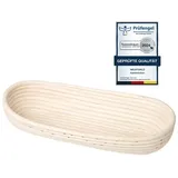 Neustanlo | Gärkörbchen Oval | Peddigrohr 47x17 cm 2 kg Teig | ideal für Brotbäcker