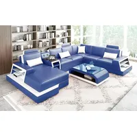 aea Ecksofa Polster Wohnlandschaft Ecksofa UForm Modernes Sofa Ledersofa Sofas 2tlg