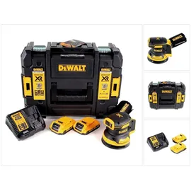 DeWalt DCW 210 D2 Akku Exzenterschleifer Brushless 18V 12.000U/min 125mm + 2x Akkus 2,0 Ah + 1x Schnellladegerät in TSTAK