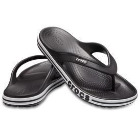 Crocs Unisex's Bayaband Flip Flop,Black/White,39/40 EU