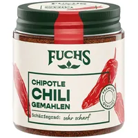 Fuchs Gewürze - Chipotle Chili gemahlen | Rauchiges Chilipulver | Chilipulver in Premium-Qualität | 50 g im wiederverschließbaren Gewürzglas