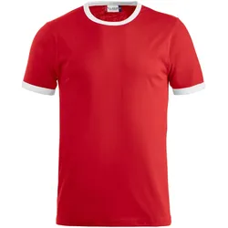 CLIQUE Nome T-Shirt 3500 - rot/weiss XXL