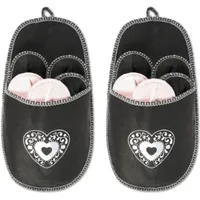2x 11tlg Hausschuhe Set Damen Herren Filz | Gästepantoffel Gästehausschuhe | Pantoffel Uni | Gästepantoffeln Gästeschuhe | Filzpantoffel Pantof...