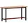 vidaXL Werkbank 150x55x81,5 cm Massivholz Buche und Metall