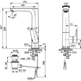 Ideal Standard Connect Air Einhandmischer (A7020AA)