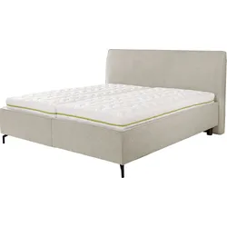 Stauraumbett ALINA "Serina Comfort", beige (beige tcm 12), B:200cm L:219cm, Struktur fein TCM (100% Polyester), Betten, inkl. Lattenrost, diverse Ausführungen