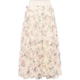 Iro Midirock Damen Floral Weiß 40