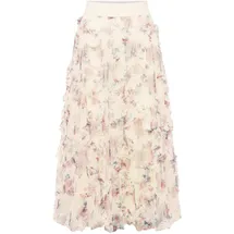 Iro Midirock Damen Floral Weiß 40