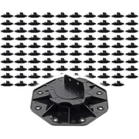 XPOtool Stelzlager Set 100 Stück 18-28 mm schwarz