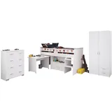 58 aufm Kessel KINDERZIMMER SET Parisot Reverse 3-tlg. Holzdekor Weiß