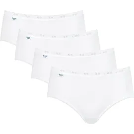 SLOGGI BASIC+ Midi-Slip 4er-Pack Weiß 42