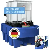 Auffangwanne classic-line aus Polyethylen (PE) für 1 IBC, mit Abfüllbereich